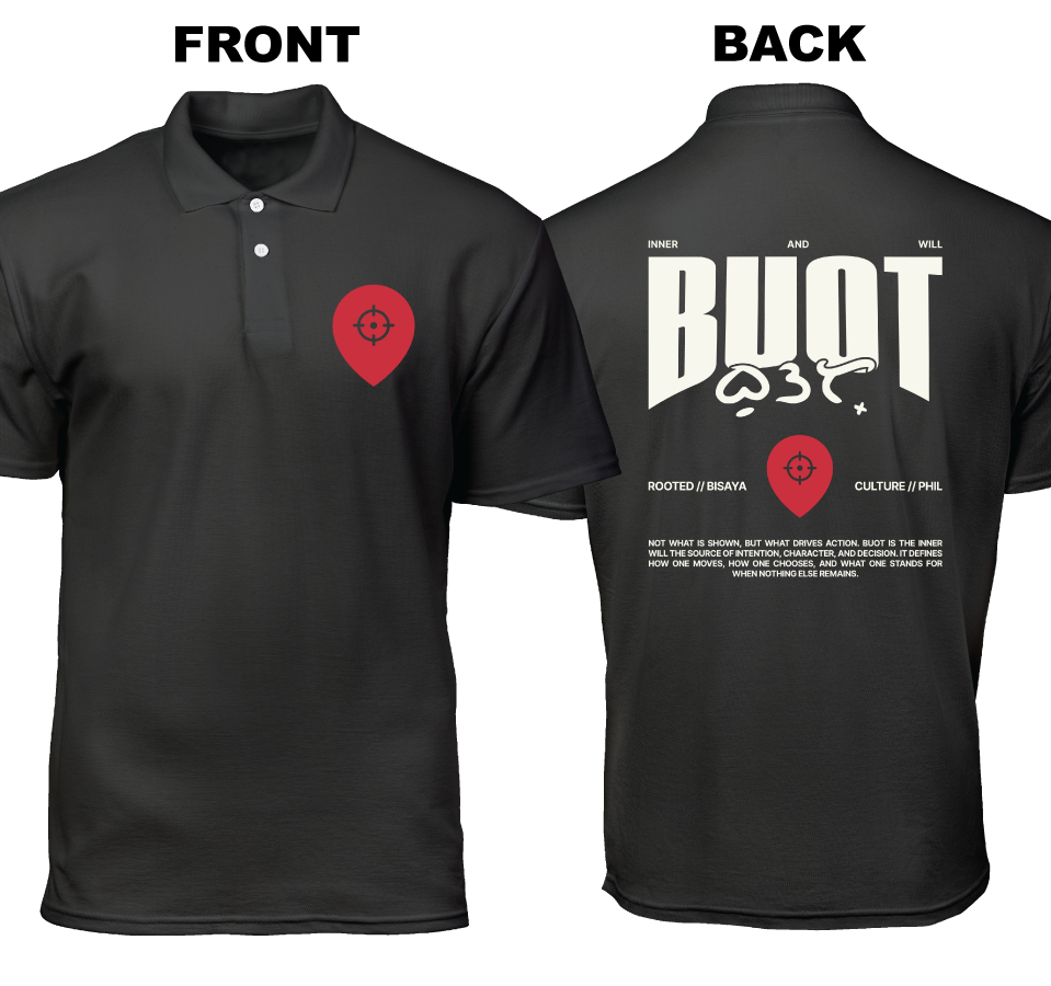 Cotton Polo Shirt: Buot  (Front and Back)