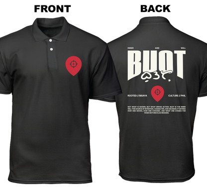 Cotton Polo Shirt: Buot  (Front and Back)