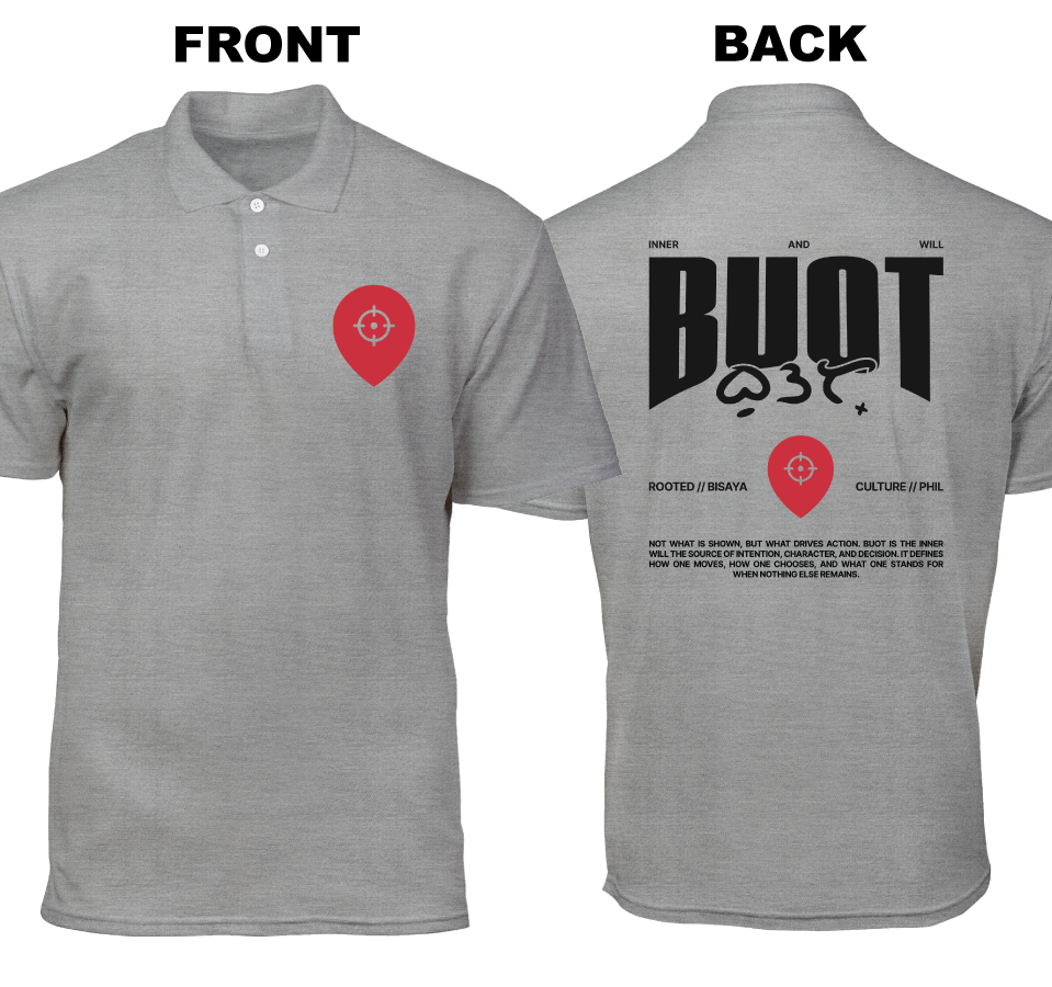Cotton Polo Shirt: Buot  (Front and Back)