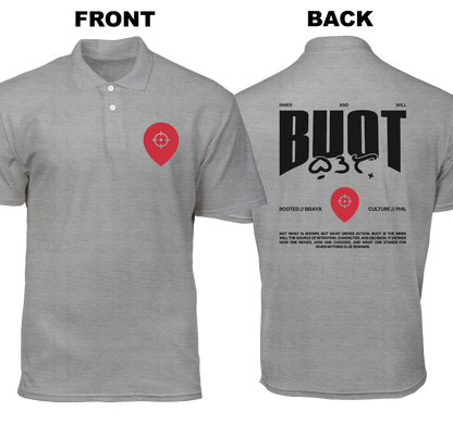 Cotton Polo Shirt: Buot  (Front and Back)