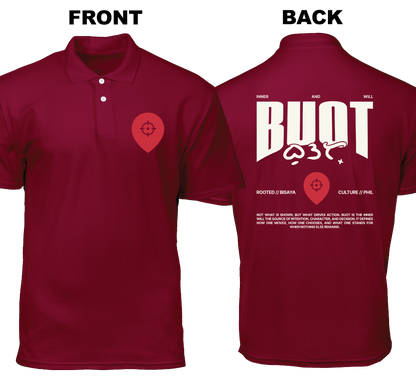 Cotton Polo Shirt: Buot  (Front and Back)