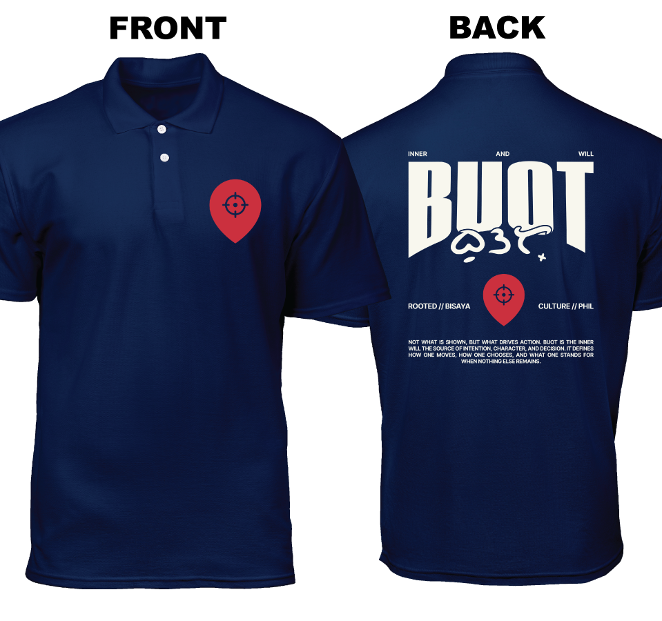 Cotton Polo Shirt: Buot  (Front and Back)