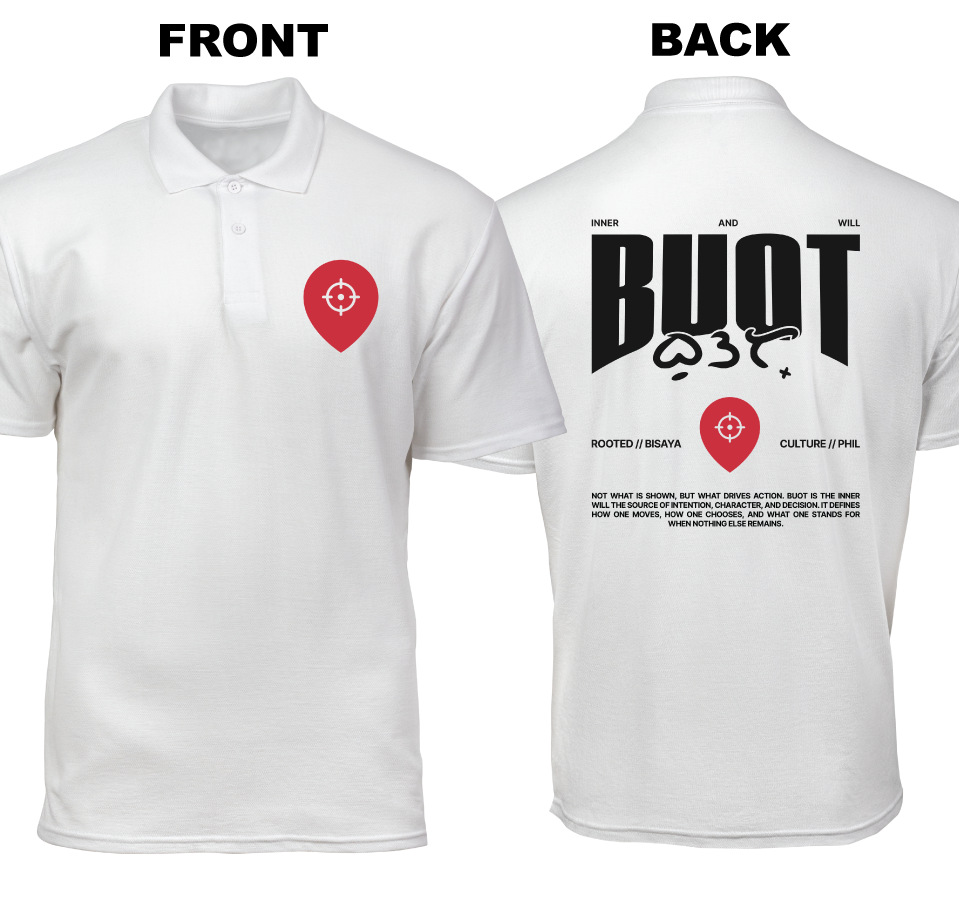 Cotton Polo Shirt: Buot  (Front and Back)