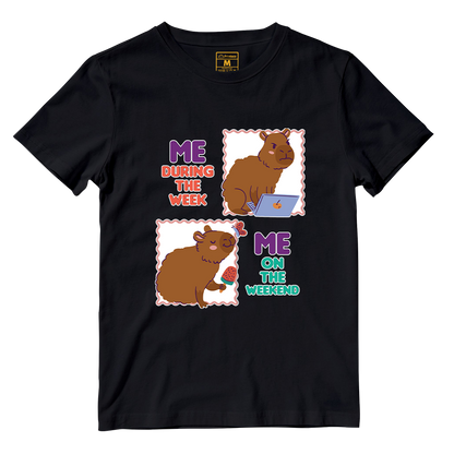 Cotton Shirt: Busy Capybara