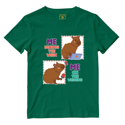 Cotton Shirt: Busy Capybara