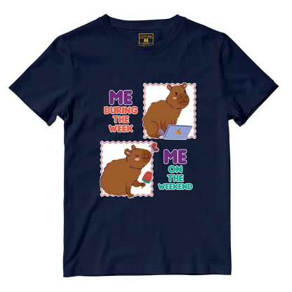 Cotton Shirt: Busy Capybara