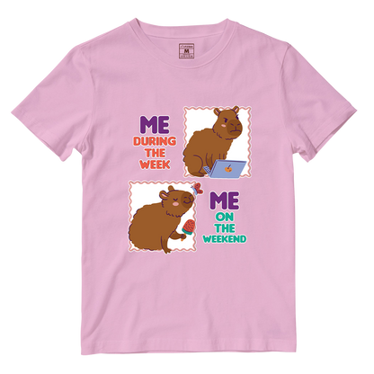 Cotton Shirt: Busy Capybara