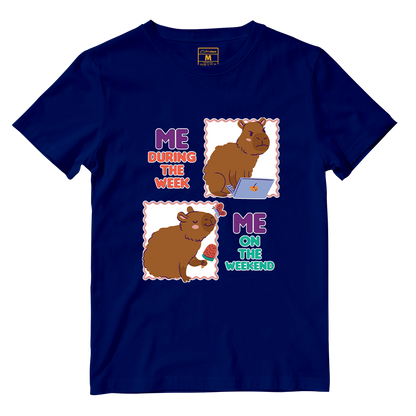 Cotton Shirt: Busy Capybara
