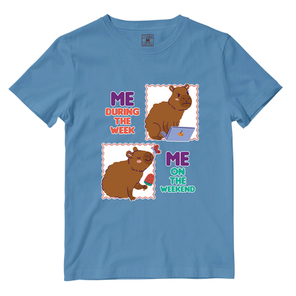 Cotton Shirt: Busy Capybara
