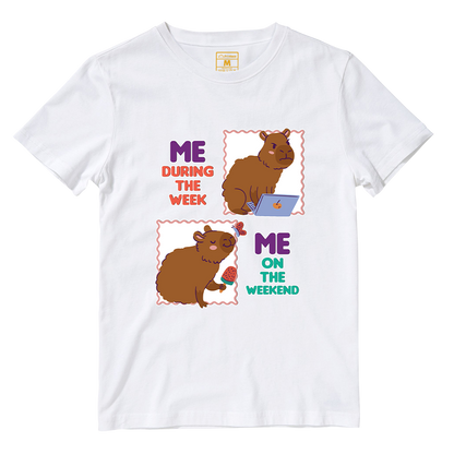 Cotton Shirt: Busy Capybara