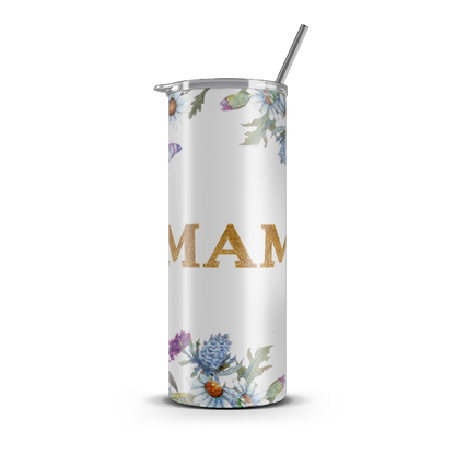 20oz. Slim Tumbler: Butterfly Mama