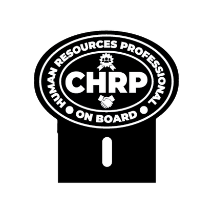 Acrylic Car Emblem: CHRP Certified Human Resources Professional