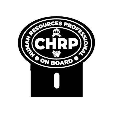 Acrylic Car Emblem: CHRP Certified Human Resources Professional