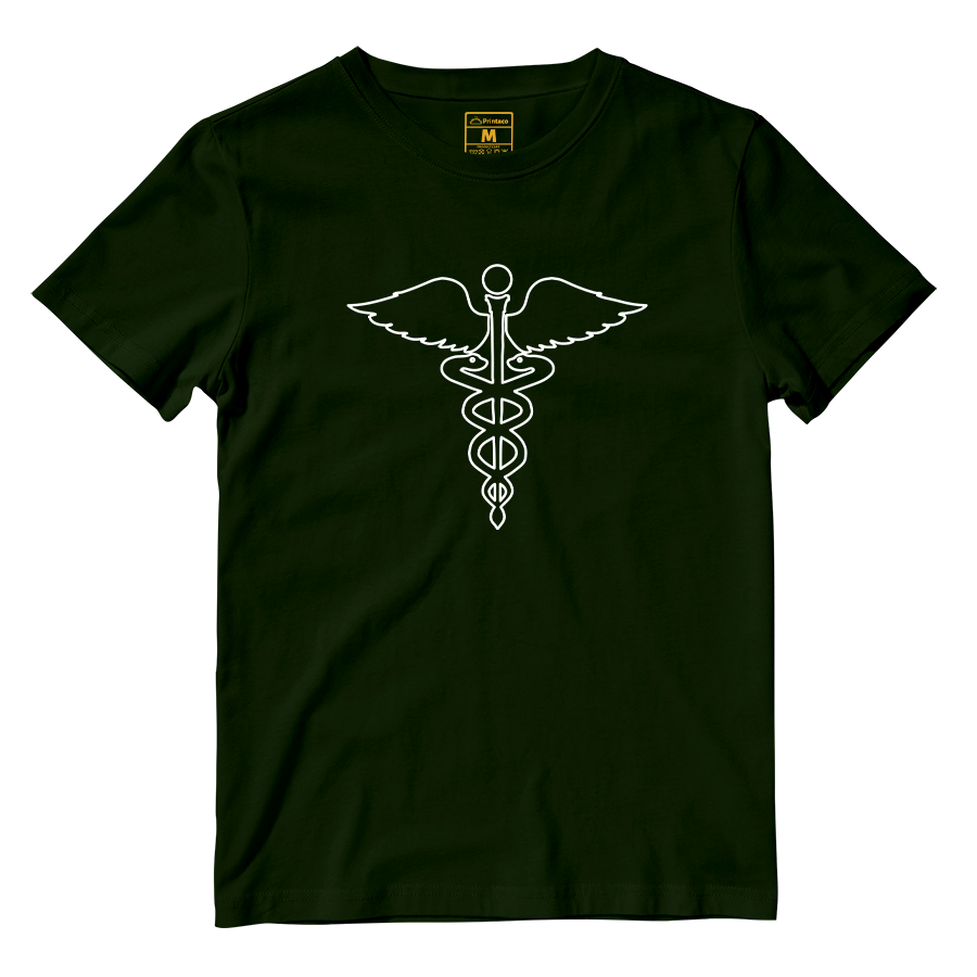 Cotton Shirt: Caduceus