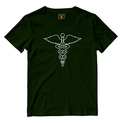 Cotton Shirt: Caduceus