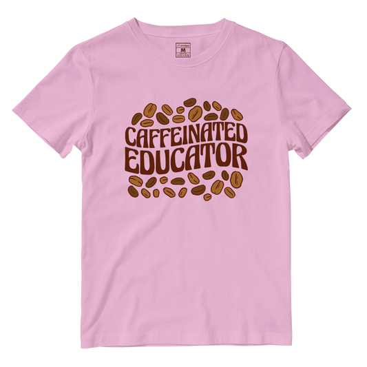 Cotton Shirt: Caffeinated Educator