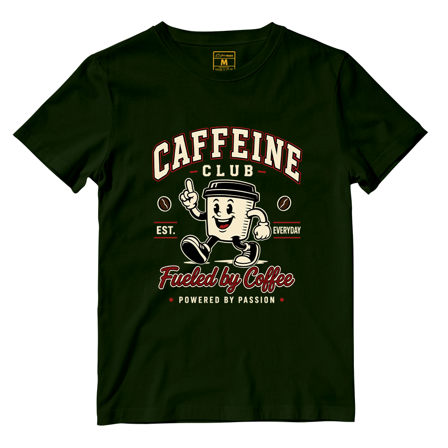 Cotton Shirt: Caffeine Club