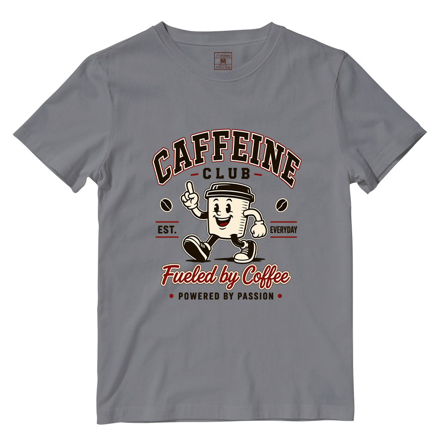 Cotton Shirt: Caffeine Club