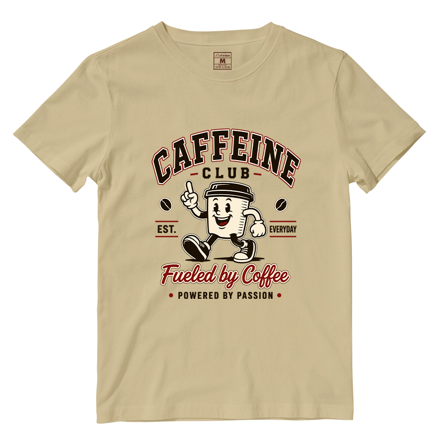 Cotton Shirt: Caffeine Club