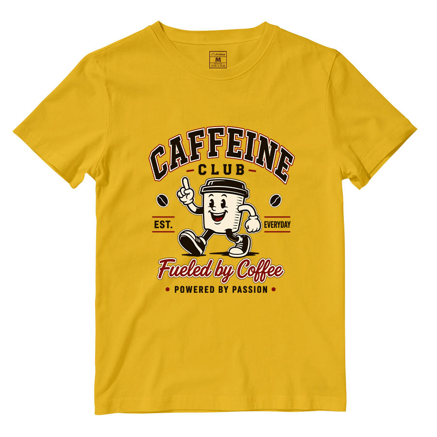 Cotton Shirt: Caffeine Club