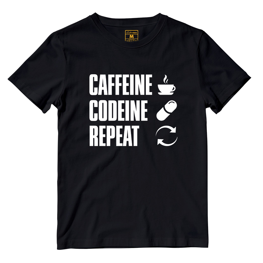 Cotton Shirt: Caffeine Codeine Repeat