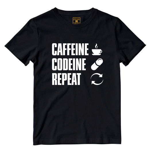 Cotton Shirt: Caffeine Codeine Repeat