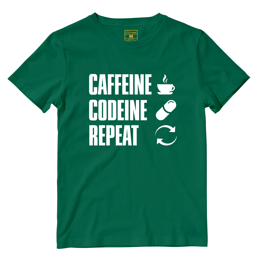 Cotton Shirt: Caffeine Codeine Repeat