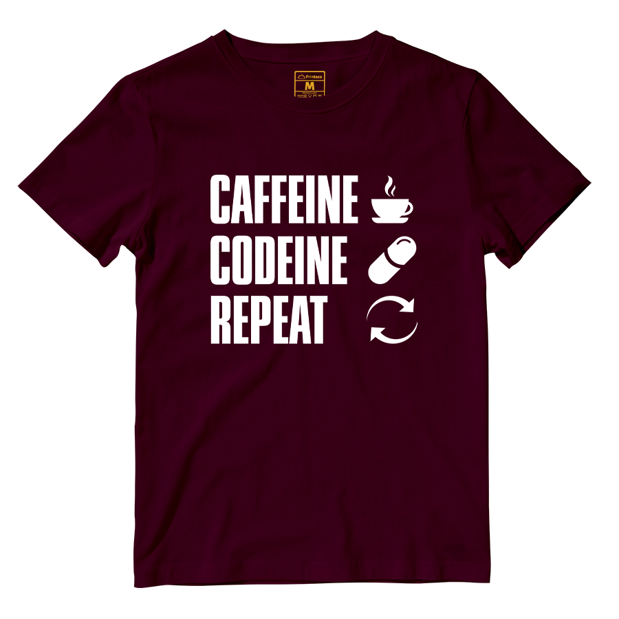 Cotton Shirt: Caffeine Codeine Repeat