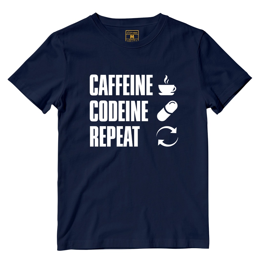 Cotton Shirt: Caffeine Codeine Repeat