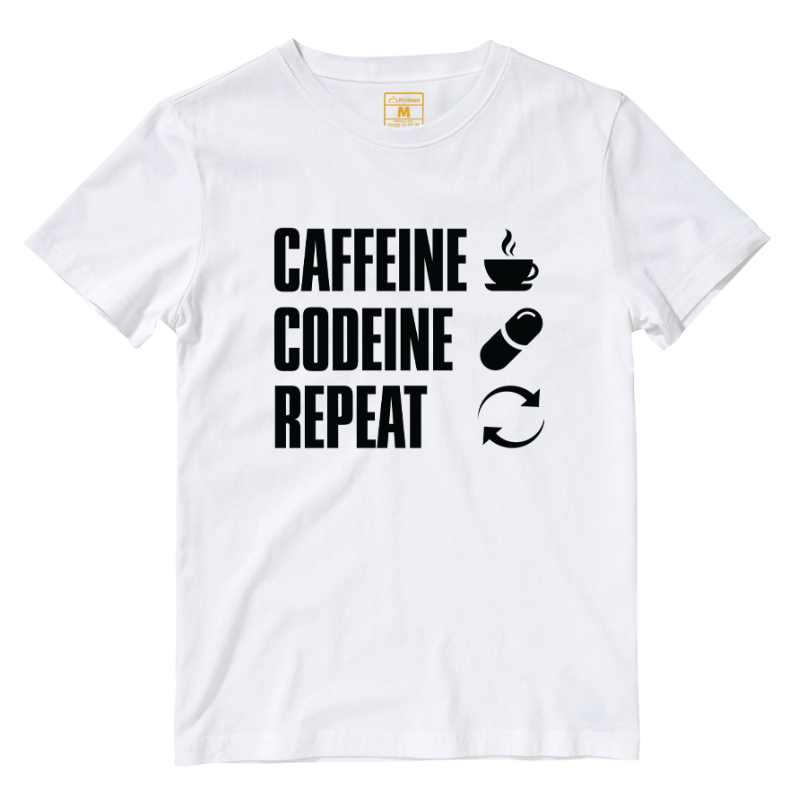 Cotton Shirt: Caffeine Codeine Repeat