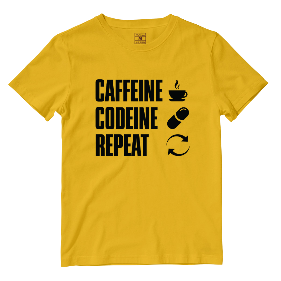 Cotton Shirt: Caffeine Codeine Repeat
