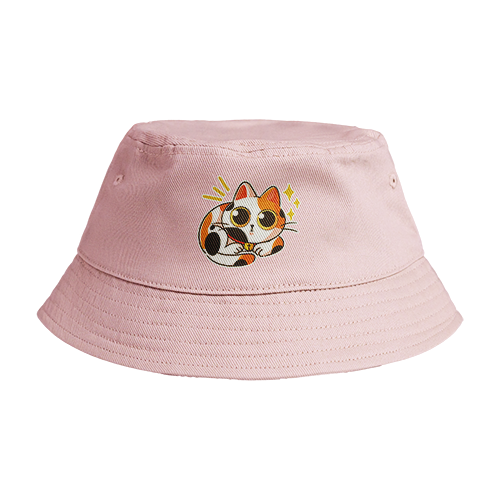 Reversible Bucket Hat: Calico Cat