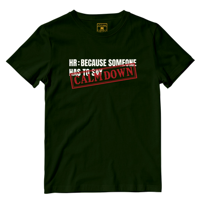 Cotton Shirt: Calm Down Stamp