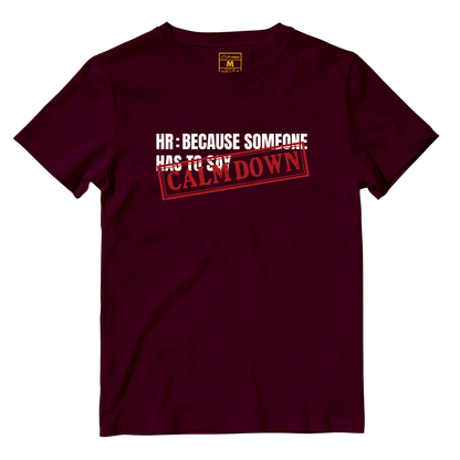 Cotton Shirt: Calm Down Stamp