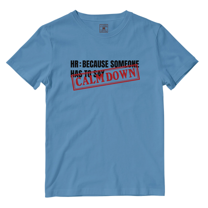 Cotton Shirt: Calm Down Stamp