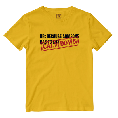 Cotton Shirt: Calm Down Stamp