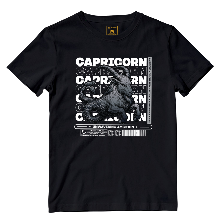 Cotton Shirt: Capricorn Ambitious