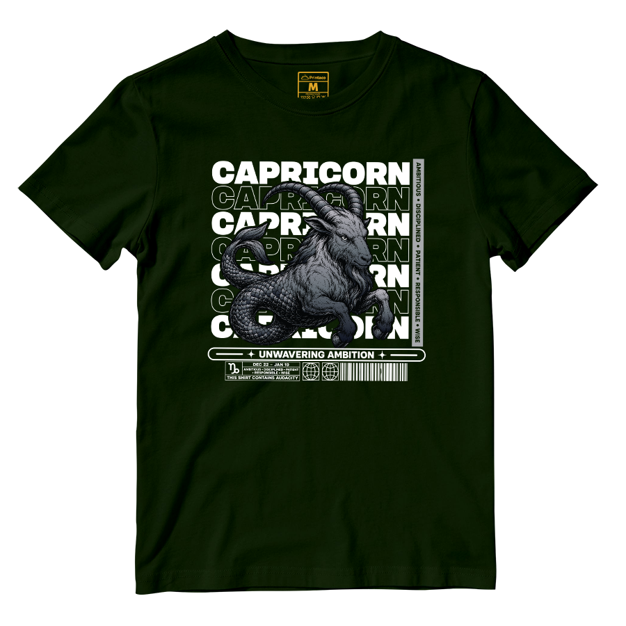 Cotton Shirt: Capricorn Ambitious