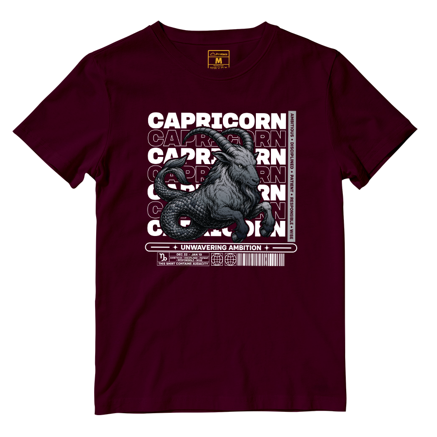Cotton Shirt: Capricorn Ambitious