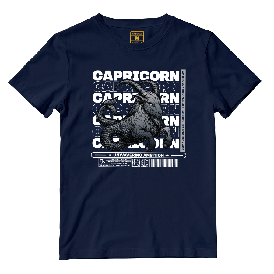 Cotton Shirt: Capricorn Ambitious