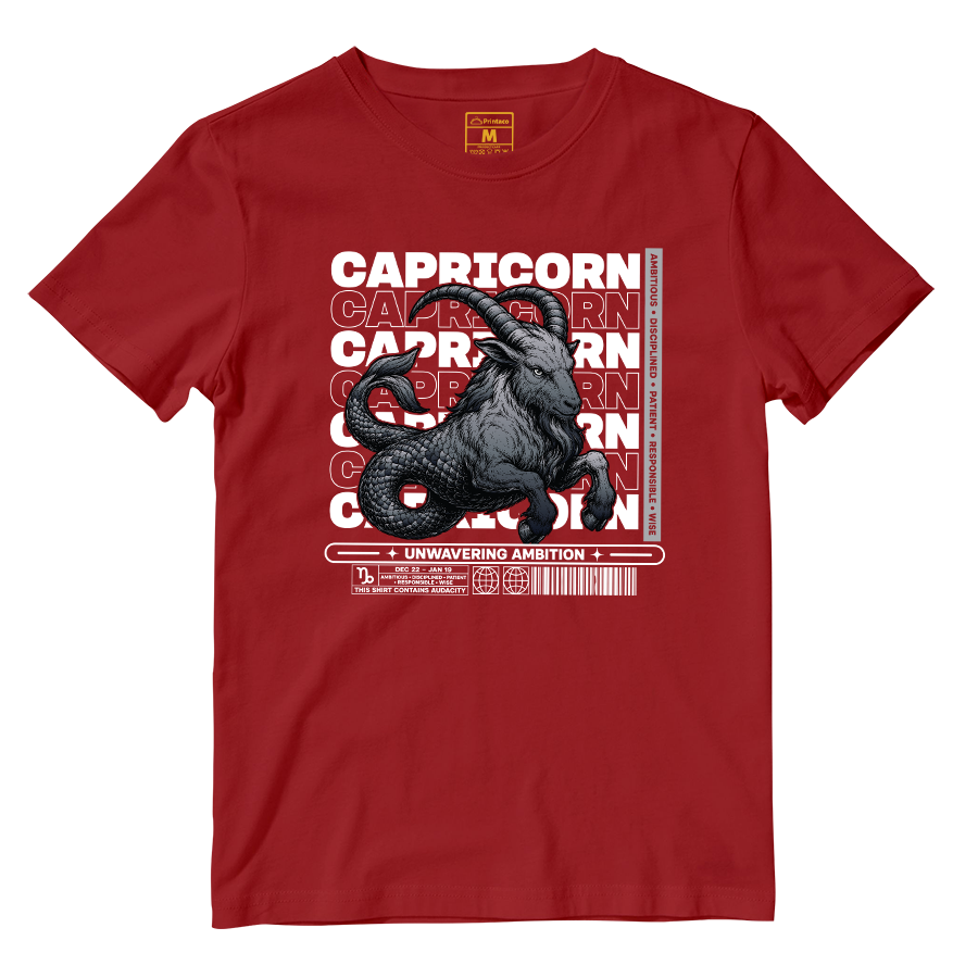 Cotton Shirt: Capricorn Ambitious