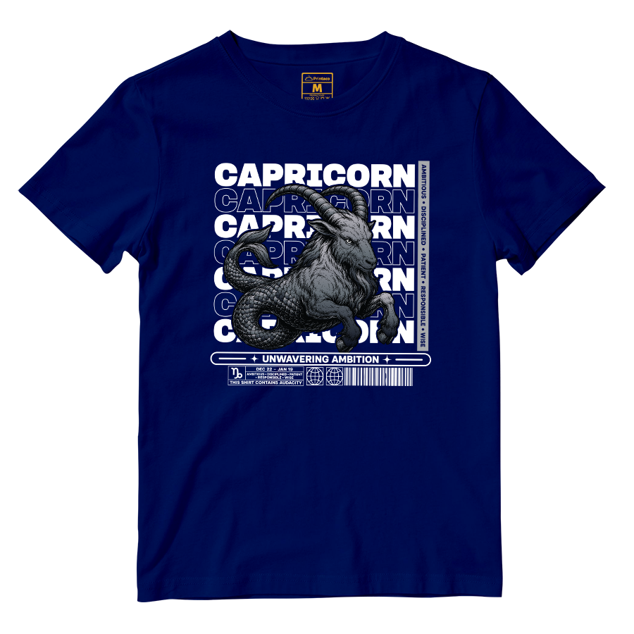 Cotton Shirt: Capricorn Ambitious