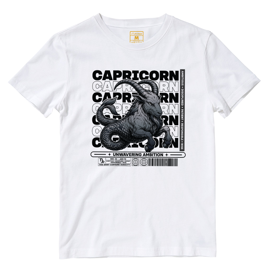 Cotton Shirt: Capricorn Ambitious