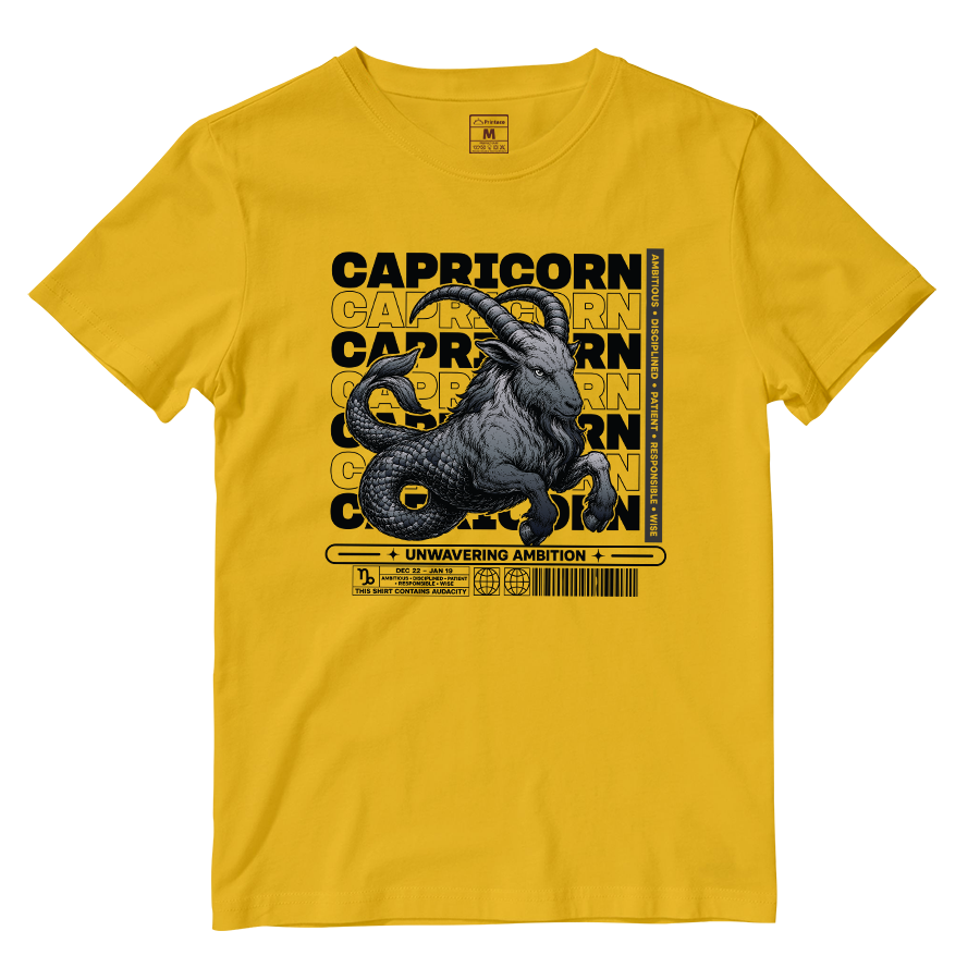 Cotton Shirt: Capricorn Ambitious