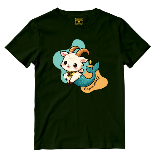 Cotton Shirt: Capricorn Cartoon