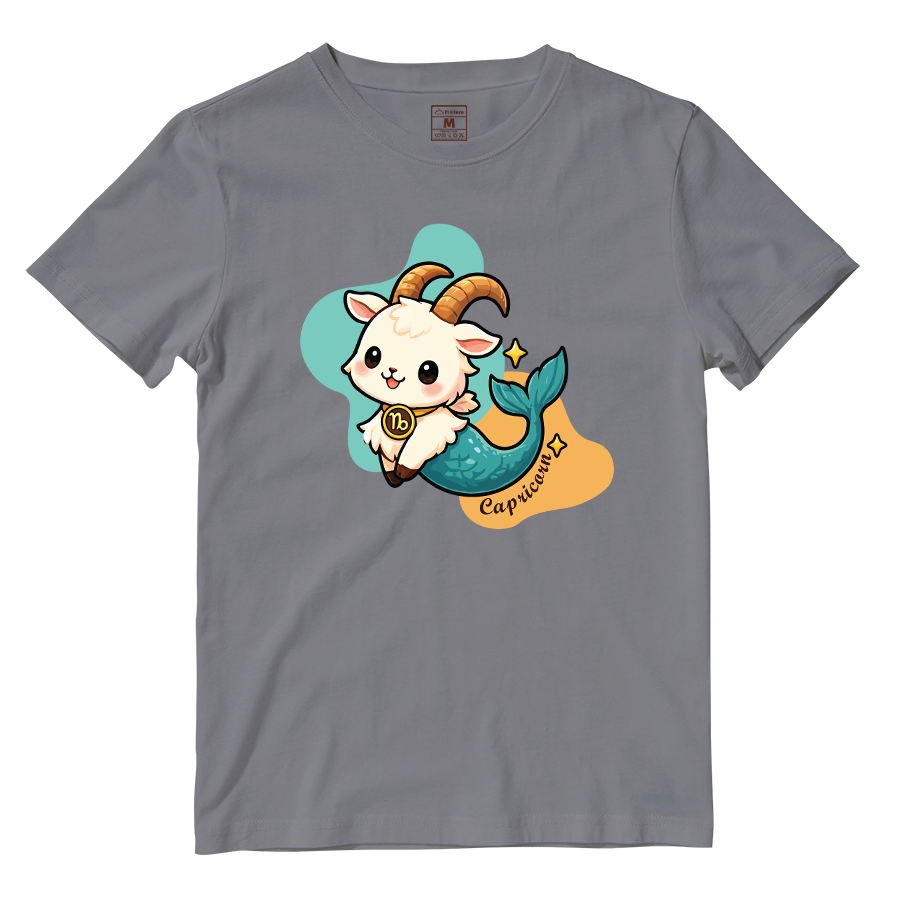 Cotton Shirt: Capricorn Cartoon