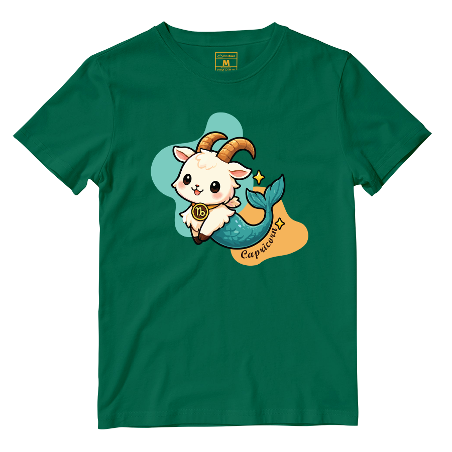 Cotton Shirt: Capricorn Cartoon