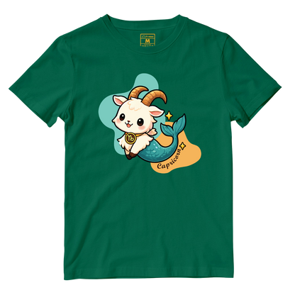Cotton Shirt: Capricorn Cartoon