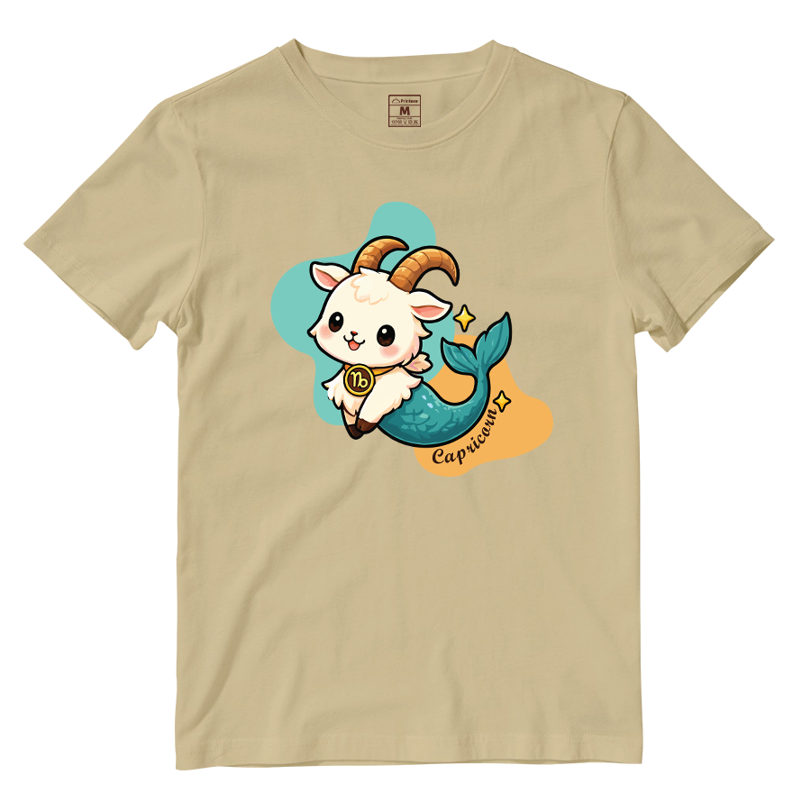 Cotton Shirt: Capricorn Cartoon