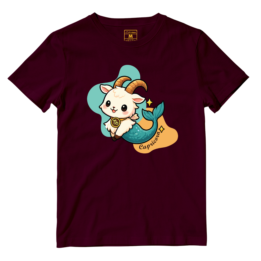 Cotton Shirt: Capricorn Cartoon